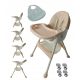  4-in-1 faltbarer Hochstuhl, Kindersitz, Tablett + 2 KOSTENLOSER VERSAND