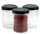 Lebensmittelbehälter Behältergläser 200 ml 9,2x6,3 cm transparent und schwarz 12 Stück