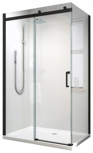 Durasan ARIA Duschkabine 120x80 NP SCHWARZ Schiebetüren 120 x 80 cm