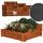  Wamar Blumentopf 75 cm x 100 x 40 cm, Holz, Braun- und Beigetöne