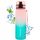  MOTIVIERENDE TRITAN-WASSERFLASCHE 500-ml-FLASCHE mit Stunden in Rosa und Türkis