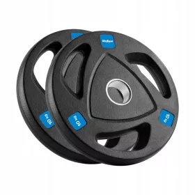    Olympia-Gewichtsset aus Gusseisen, 2 x 10 kg, 20 kg, 51 mm Rebel-Platten