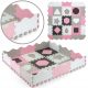  Jolly 3x3 Shapes Puzzle-Schaumstoffmatte – Pink Grau