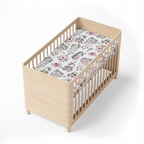  Kinderbettlaken 120x60 mit Gummiband, Baumwolle, MUSTER