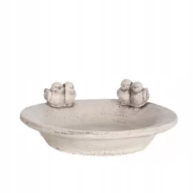  Betonskulptur-Tränke mit Vögeln