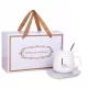  KAFFEE-TEE-HEIZER-SET, BECHER-LÖFFEL-BOX, GESCHENK