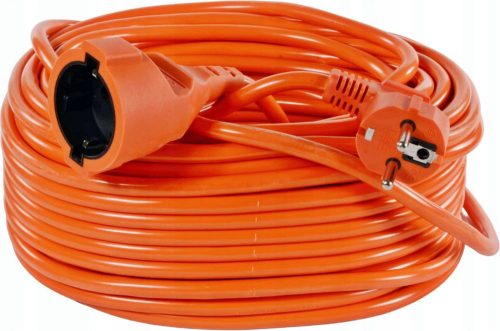 FORTRADE Gartenverlängerungskabel 50 m, 1 Stk. Steckdosen, orange