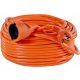 FORTRADE Gartenverlängerungskabel 50 m, 1 Stk. Steckdosen, orange