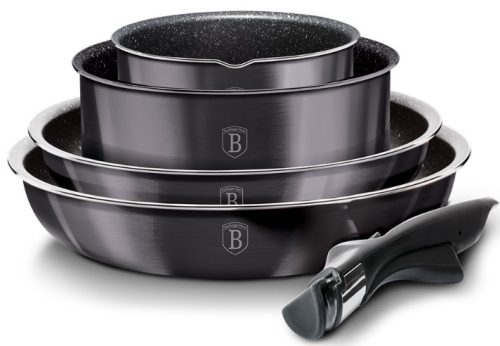 Kochset Berlinger Haus Carbon Pro Topfset, Edelstahl, 9-tlg.