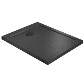   Radaway Doros F Stone schwarze rechteckige Duschwanne 150 x 90 cm