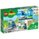  LEGO Duplo 6379240 Hauptquartier der Polizeistation, Autohubschrauber. Große Steine für 2–3-Jährige