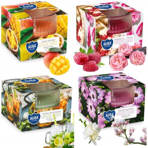 Kerzen Aura Kräuter-Limonade-Paraffin-Duftkerze 1 Stk. + 5 weitere Produkte