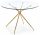  Halmar runder Tisch 110 x 110 x 74 cm Gold