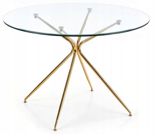  Halmar runder Tisch 110 x 110 x 74 cm Gold