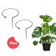  2× Stütze 2 Stück für Sträucher Pflanzen Blumen Gartenstütze D30 H60cm massiv