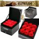 Ewige Rose in Glas Halskette Valentinstagsgeschenk + SKAWA WAFFLE ELITESSE DE LUX 20G
