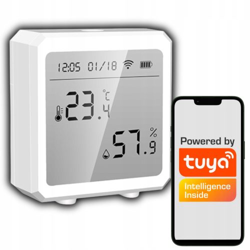 Sensoren für ein Smart Home Eurolook TU Temperatur- und Feuchtigkeitssensor, Display