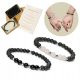  Armbänder FÜR PAARE – Lava, Turmalin, Quarz, Hämatit – Valentinstag/ GRÖSSEN