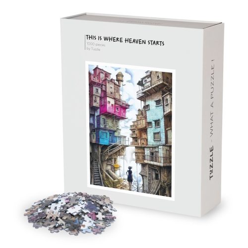  Puzzle Tuzzle AI & I 1000 Teile Puzzle - Tuzzle - Wo der Himmel beginnt 1000 Teile T1000-CIT