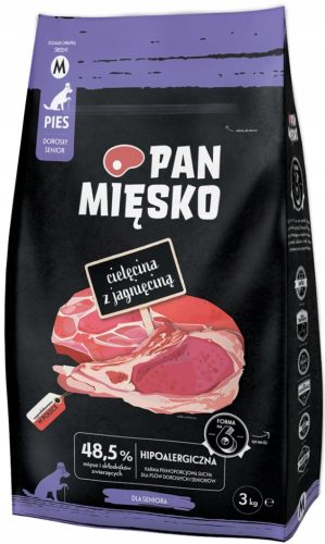  Pan Mięsko Kalbfleisch mit Lamm M 3kg Senior