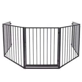  Schwarze, anschraubbare Kaminbarriere