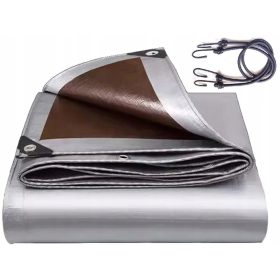   Robuste Abdeckplane 6x8, 210g/m², wasserdicht und frostsicher mit UV-Schutz und Alu-Ösen