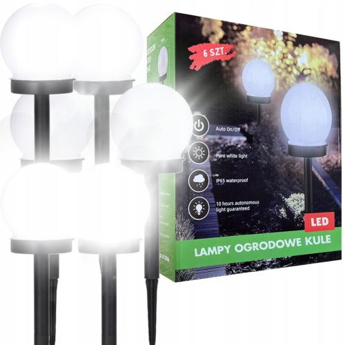  FORTRADE eingebettete Solarlampe, weiß, 35,8 cm, 1 Stk.