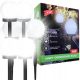  FORTRADE eingebettete Solarlampe, weiß, 35,8 cm, 1 Stk.