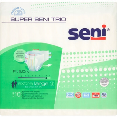 Seni Super Seni Trio Windeln, Größe XL, 10 Stk.