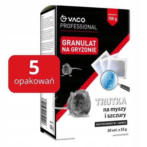  VACO PROFESSIONAL Granulat Mäuse- und Rattengift (Box) – 150 g