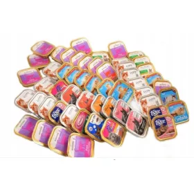    Set Nassfutter für Katzen, Marken- und Geschmacksmischung, toller Preis (34 Stück)