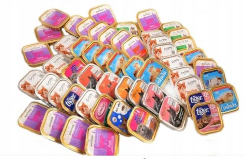  Set Nassfutter für Katzen, Marken- und Geschmacksmischung, toller Preis (34 Stück)