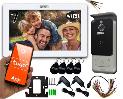 5TECH Wi-Fi-Video-Gegensprechanlage Verus One 84228C KEY FING READER Tuya 2024 + 2 weitere Produkte
