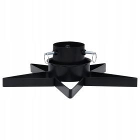  Stern-Christbaumständer, schwarz, Metall, 47x47x13,5 cm