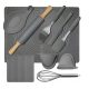 Teigbretter und Nudelhölzer Silikonset 10 Stück grau 019283 + Zubehörset für das Produkt SILICONE BOARD
