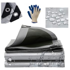   Robuste Gewebeplane 4x5 Meter, 260g, UV- und Frostschutz, Wasserdicht und Reißfest