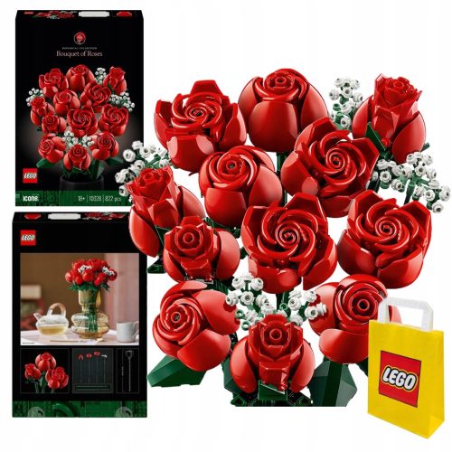  LEGO ICONS 10328 Rosenstrauß + Papiertüte LEGO 6315786 gelb 24x8x18 cm