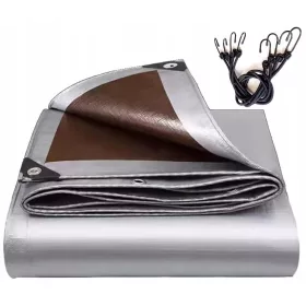   Robuste Abdeckplane PVC 210 g/m², 6x10 m, UV-geschützt, wasser- und frostbeständig