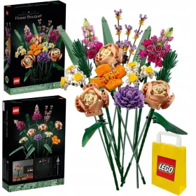   LEGO ICONS 10280 Blumenstrauß + VP Papiertüte LEGO 6315792 Mittel