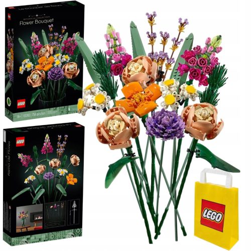  LEGO ICONS 10280 Blumenstrauß + VP Papiertüte LEGO 6315792 Mittel