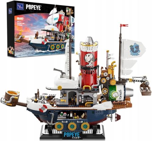  Popeye Piratenschiff PANTASY Creator Set kompatibel mit LEG O 86402