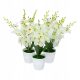  Künstliche Orchidee im Vergonic-Topf, 40 cm, weiß