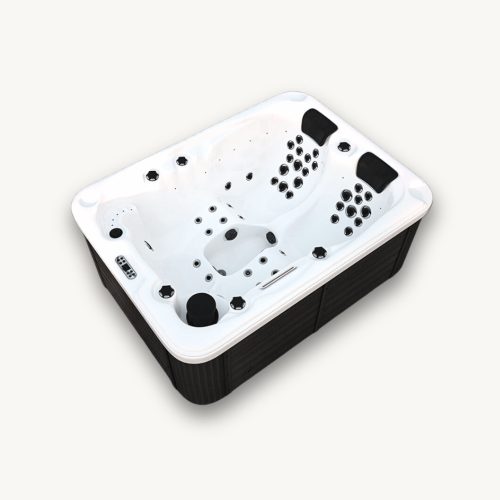 Whirlpool, Garten-Whirlpool Home Deluxe starrer rechteckiger Hydromassage-Pool, 900 l