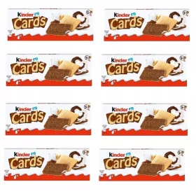 KINDER Cards Waffelkekse 8x 128g, 5er Pack