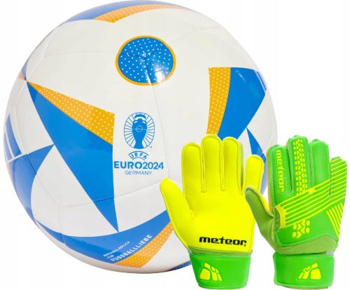 Fußball adidas Ball + Handschuhe, Größe 5