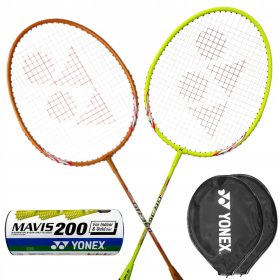 Koffer, Schlägerset mit Yonex BGR-360 Federball