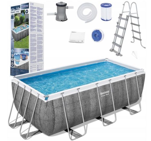Bestway rechteckiger Rahmenpool 412 x 201 cm