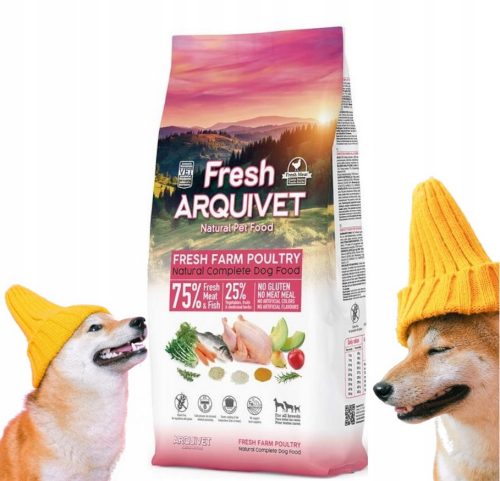  ARQUIVET FRESH Halbfeuchtes Hundefutter, Huhn und Meeresfisch, 2,5 kg