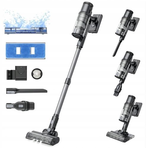  PROSCENIC P11 Wisch-Bürstenstaubsauger, 35 kPa, 400 W, 1 l Wischbürste, LED