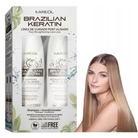    Shampoo + Spülung Set nach Keratin-Haarglättung ohne SLS 2x300ml